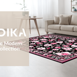 Dynamic Floral Geometry Theme(Black)