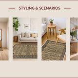Animal Print Plush Home Decor Mat(Beige)