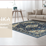 Intricate Floral Ogee Style(Blue)