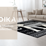 Artful Abstract Black and White Theme(Black)