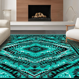 Sophisticated Earth Tone Geometric(Blue)