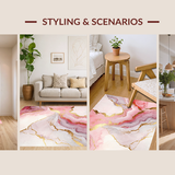 Trendy Abstract Pink Gold Vortex(Pink)