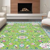 Sophisticated Symmetrical Floral Elements(Green)