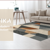 Modern Geometric Non Slip(Beige)