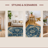 Chic Distressed Geometric Aesthetic(Blue)