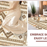 Southwest Cream Aztec Low Pile(Beige)