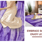 Chic Purple Abstract Motif(Purple)