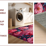 Charming Floral Pink Bathroom for Home Spa(Pink)