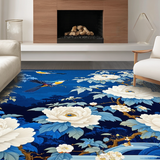 Chinoiserie Blue Floral Elegance(Blue)