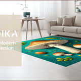 Cushioned Mushroom Neutral Kitchen Mats(Green)