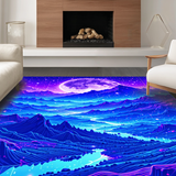 Vibrant Galactic Nature Fusion(Blue)