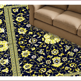 Navy Yellow Geometric Elegance(Black)