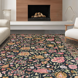 Artful Distressed Floral(Black)