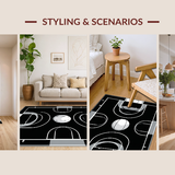 Dynamic Geometric Court Aesthetic(Black)