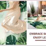 Tropical Green Botanical Kitchen Non Slip(Green)