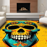 Dynamic Skull and Bone Illustration(Yellow)