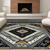 Artful Black and White Tiled Aesthetic(Black)