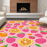 Animated Multicolor Fruit Artwork(Pink)