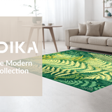 Sublime Textured Abstract Flourish(Green)