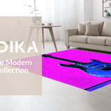 Eclectic Colorful Abstract Artwork(Pink)