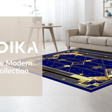 Luxurious Linear Diamond Design(Blue)
