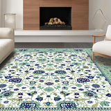 Artful Vintage Leafy Composition(White)