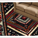 Elegant Low Pile Diamond Design(Black)