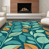 Elegant Teal and Orange Contrast(Blue)