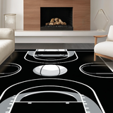 Dynamic Geometric Court Aesthetic(Black)