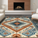 Modern Multicolor Geometric Motif(Blue)