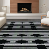 Modern Black White Tiled Aesthetic(Black)