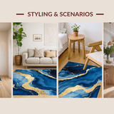 Artful Swirling Marble Effect(Blue)