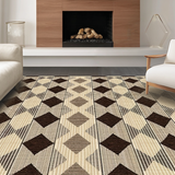 Artistic Modern Checkered Design(Beige)