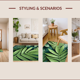 Tropical Botanical Non Slip(Green)