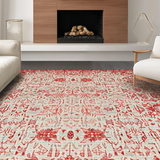 Sophisticated Circular Floral Accents(Red)