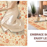 Vintage Distressed Floral Design(Beige)