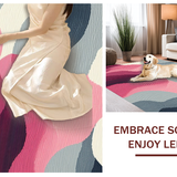 Minimalist Pink Grey Swirl Aesthetic(Gray)