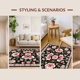 Striking Black Floral Aesthetic(Black)