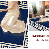 Geometric Modern Border Elegance(Blue)