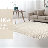 Chic Contemporary Chevron Motif(Beige)