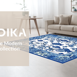 Charming Traditional Floral Trellis Style(Blue)