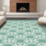 Vibrant Tiled Medallion(Green)