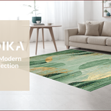 Elegant Textured Geometric Print(Green)