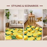 Whimsical Yellow Fruit Motif(Yellow)