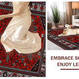 Classic Vintage Lattice Floral Composition(Red)