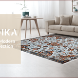 Neutral Oriental Large Area for Under Dining Table(Gray)
