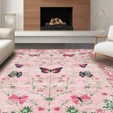 Feminine Vintage Floral Whirl(Pink)