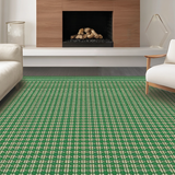 Rustic Diamond Print in Earthy Shades(Green)