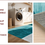 Modern Abstract Low Pile(Blue)