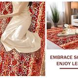 Rich Toned Vintage Medallion Style(Red)